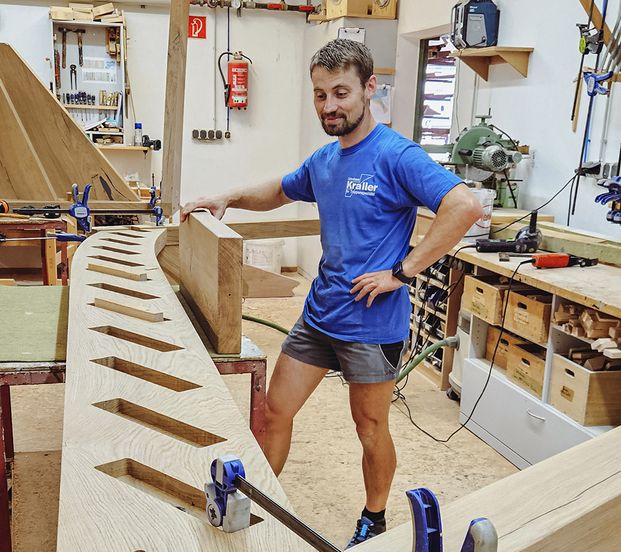 Herstellung der Treppe